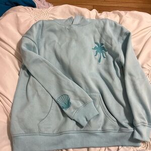 Pink Palm Puff Hoodie